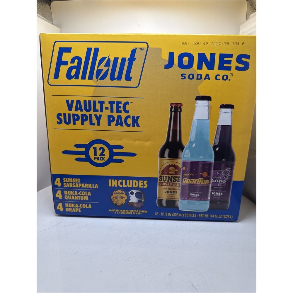Fallout x Jones Soda Co - Vault-Tec Supply Pack, 12 fl oz, 12-pack - Picture 3 of 5